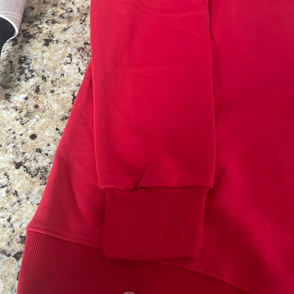 New with Tags. Mens Burberry Red Crewneck Pullover Size 2XL. - Picture 6 of 11